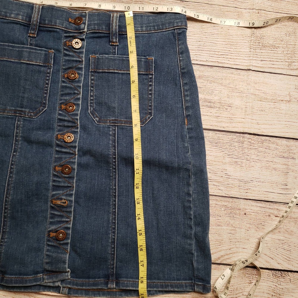 J.Crew Button Down Front Back Patch Pockets Denim… - image 6